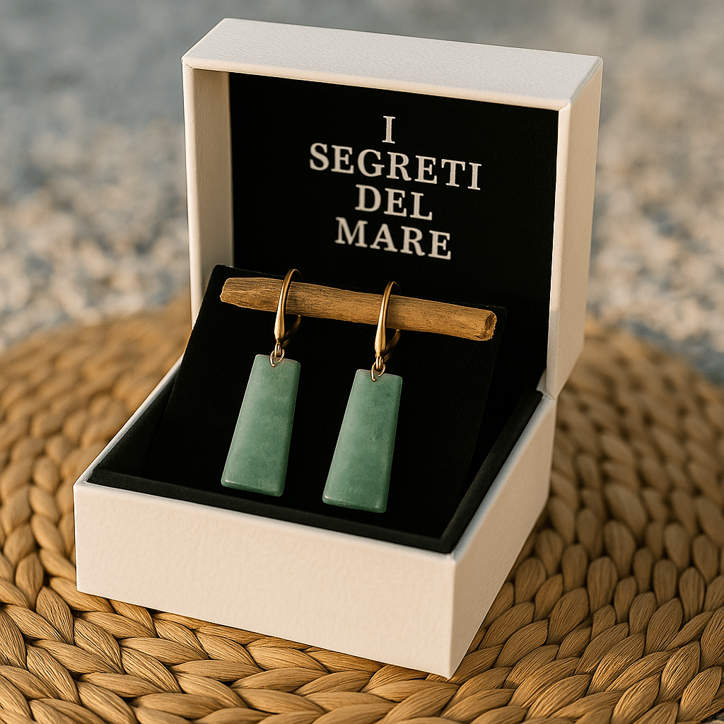 Smaragdově zelené aqua-náušnice