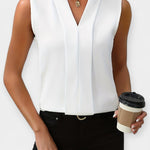Stylový top bez rukávů