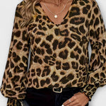 Susana - Stylová leopardí vzorovaná blůza