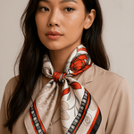 Theresa-huivi (100% hedvábí - 68 cm)