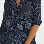 Tričko s květinovým vzorem