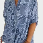 Tričko s květinovým vzorem