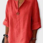 V-krční Knoflíková Tréninková Košile