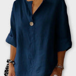 V-krční Knoflíková Tréninková Košile