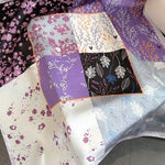 Violetta-háčkovaný šátek (100% hedvábí - 68cm)