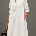 Waltraud - Stylové Prémiové Midi Šaty v Nadčasovém Stylu