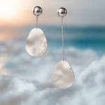 Zlaté kapkovité náušnice s krystaly