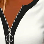 tričko s dlouhým rukávem a zipem