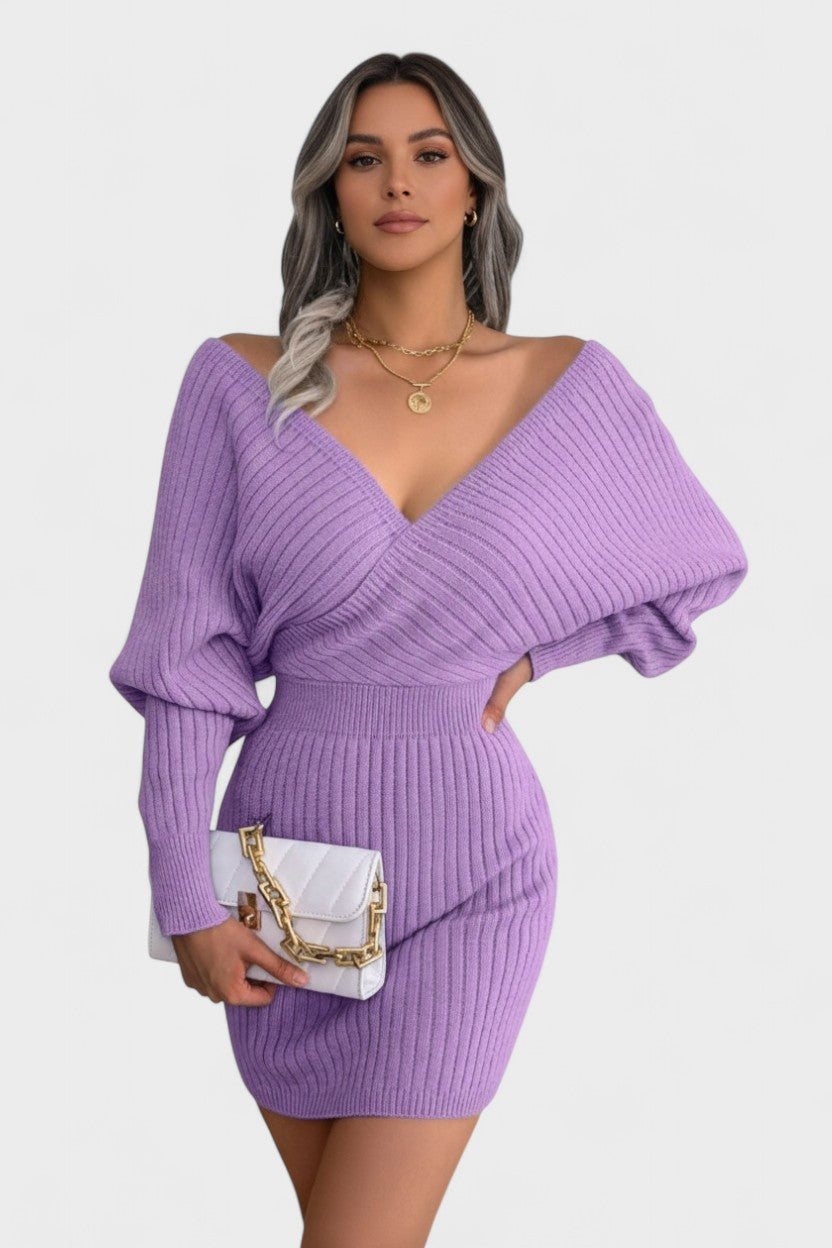 Klara™ | Elegantní zavinovací šaty s V-výstřihem